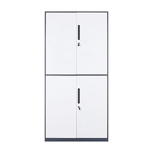 通雙節文件柜-藍白套色